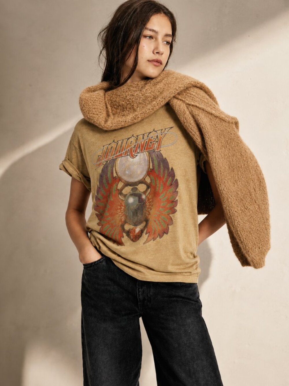 LUCKY BRAND JOURNEY BAND TEE